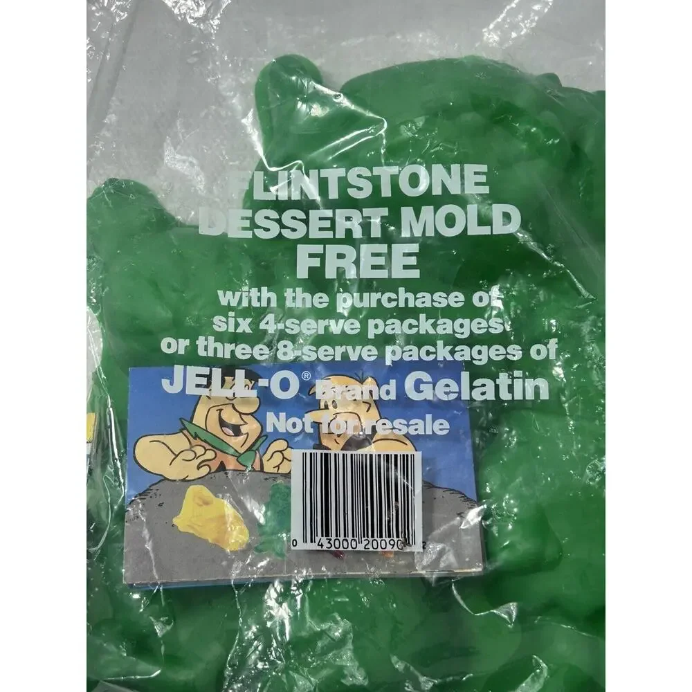 1988 Vintage‎ Flintstone's Dessert Mold Jello - Fred Barney Pebbles Dino JELL-O